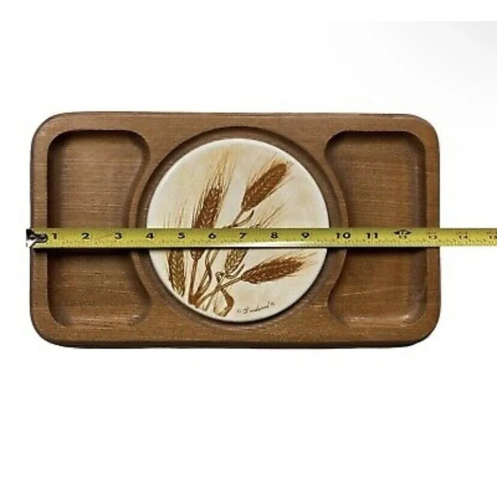 Vintage Goodwood Wood Cheese Cracker Serving tray